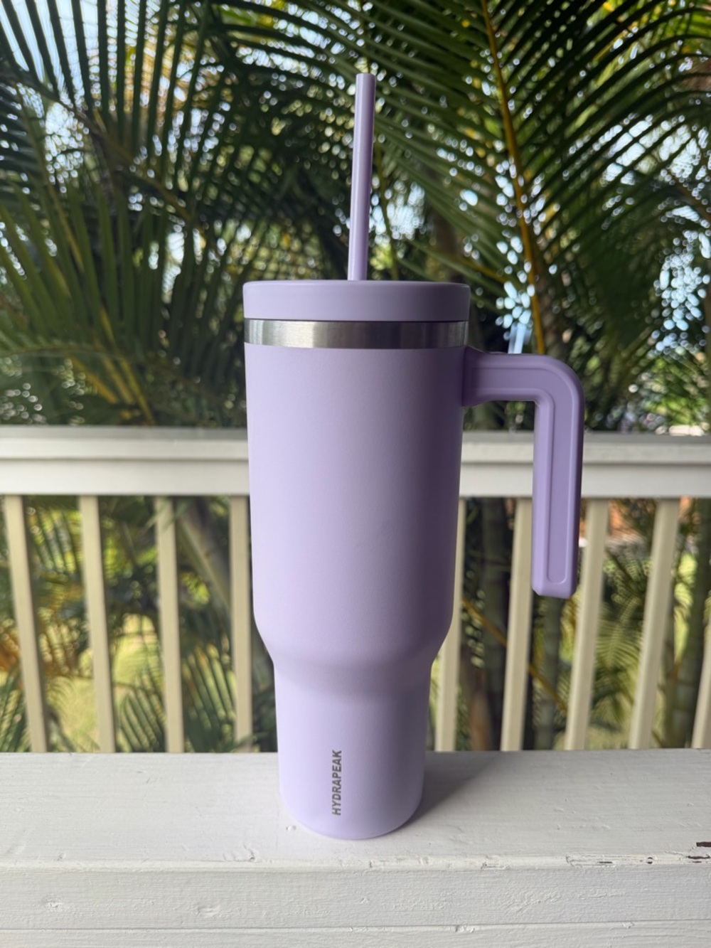 Hydrapeak Voyager Lavender Travel Tumbler with Handle & Straw Topper | 40 oz
